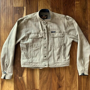 Harley-Davidson Tan Denim Jacket size Medium